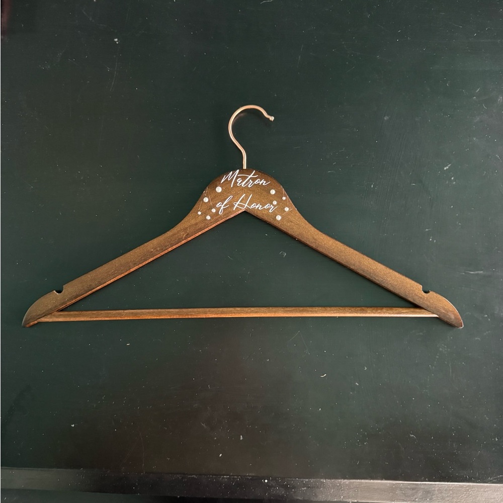 Wooden 'Matron of Honor' Hanger